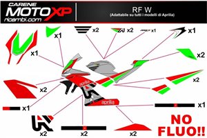 Kit Autocollants compatible avec Aprilia RSV4 2015 - 2020 - MXPKAD8060