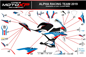 Kit de pegatinas compatible con Bmw S 1000RR 2019 - 2022 - MXPKAD14749