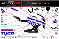 Aufkleber Satz kompatibel mit Bmw S 1000RR 2019 - 2022 - MXPKAD12781