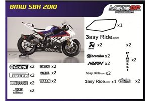 Sticker set compatible with Bmw S 1000RR 2009 - 2014 - MXPKAD7997