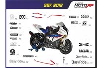 Kit adesivi compatibile con Bmw S 1000RR 2009 - 2014 - MXPKAD7996