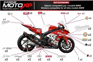 Sticker set compatible with Bmw S 1000RR 2009 - 2014 - MXPKAD7992