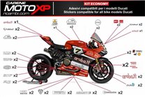 Kit adesivi compatibile con Ducati Panigale V4 V4S V4R 2019 - 2022 - MXPKAD12497