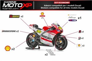 Kit Autocollants compatible avec Ducati Panigale V4 V4S V4R 2019 - 2022 - MXPKAD12522