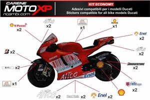 Sticker set compatible with Ducati Panigale V4 V4S V4R 2019 - 2022 - MXPKAD12526