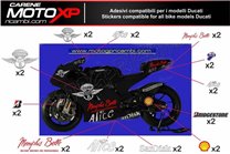 Kit adesivi compatibile con Ducati Panigale V4 V4S V4R 2019 - 2022 - MXPKAD12490