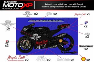Sticker set compatible with Ducati Panigale V4 V4S V4R 2019 - 2022 - MXPKAD12490