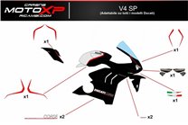 Sticker set compatible with Ducati Panigale V4S 2018 - 2019 - MXPKAD8682