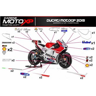 Kit Autocollants compatible avec Ducati Panigale V4S 2018 - 2019 - MXPKAD8641