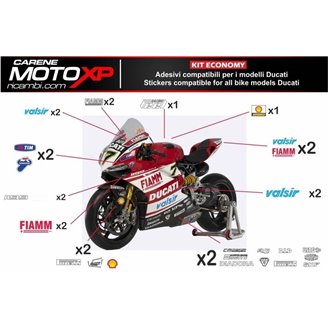 Kit de pegatinas compatible con Ducati Panigale V4S 2018 - 2019 - MXPKAD8667