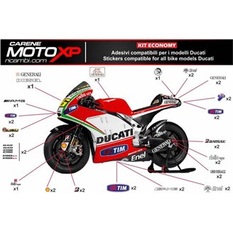 Kit de pegatinas compatible con Ducati Panigale V4S 2018 - 2019 - MXPKAD8659