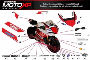 Kit adesivi compatibile con Ducati 748 916 996 998 - MXPKAD5514