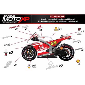 Kit Autocollants compatible avec Ducati 749 999 2003 2004 - MXPKAD8399