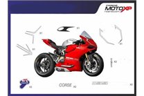 Kit de pegatinas compatible con Ducati 749 999 2003 2004 - MXPKAD8366