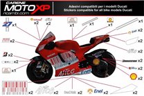 Kit de pegatinas compatible con Ducati 749 999 2003 2004 - MXPKAD8367