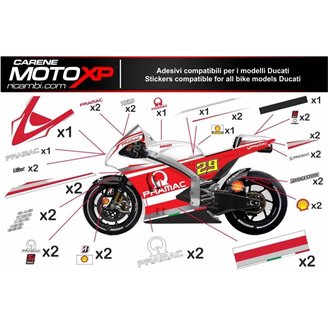 Kit de pegatinas compatible con Ducati 749 999 2003 2004 - MXPKAD8402