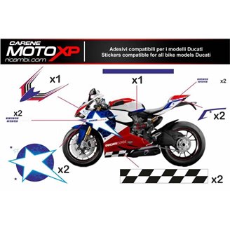 Kit Autocollants compatible avec Ducati 749 999 2003 2004 - MXPKAD8392