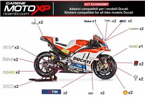 Kit adesivi compatibile con Ducati 749 999 2005 2006 - MXPKAD8451