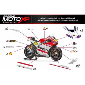 Kit de pegatinas compatible con Ducati 749 999 2005 2006 - MXPKAD8411