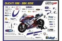 Kit de pegatinas compatible con Ducati 848 1098 1198 - MXPKAD8495