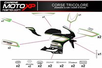 Kit adesivi compatibile con Ducati 848 1098 1198 - MXPKAD8468
