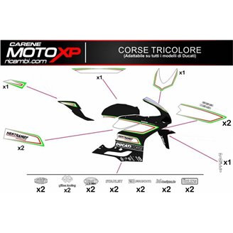 Kit adesivi compatibile con Ducati 848 1098 1198 - MXPKAD8468