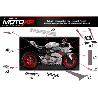 Kit de pegatinas compatible con Ducati 899 1199 Panigale - MXPKAD8533