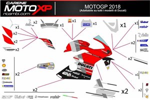 Sticker set compatible with Ducati 959 1299 Panigale - MXPKAD8614