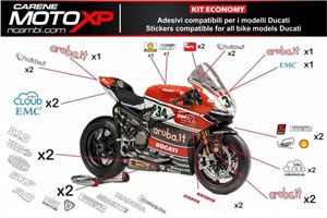 Sticker set compatible with Ducati Panigale V2 2020 - 2022 - MXPKAD13302