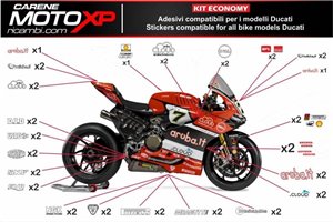 Kit adesivi compatibile con Ducati Panigale V2 2020 - 2022 - MXPKAD13326