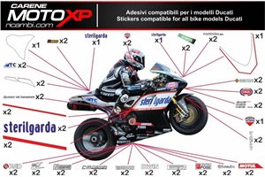 Kit adesivi compatibile con Ducati Panigale V2 2020 - 2022 - MXPKAD13309