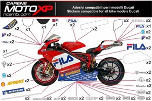 Sticker set compatible with Ducati Panigale V2 2020 - 2022 - MXPKAD13291