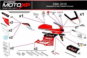 Kit adesivi compatibile con Ducati Panigale V2 2020 - 2022 - MXPKAD13303
