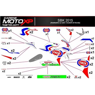 Kit adesivi compatibile con Honda Cbr 1000 RR 2020 - 2022 - MXPKAD14594