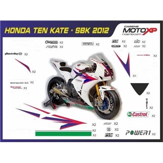 Aufkleber Satz kompatibel mit Honda Cbr 1000 RR 2020 - 2022 - MXPKAD13343