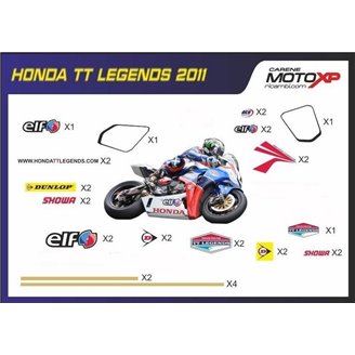 Aufkleber Satz kompatibel mit Honda Cbr 1000 RR 2020 - 2022 - MXPKAD13412