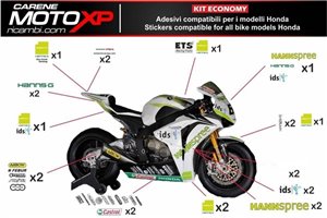 Kit adesivi compatibile con Honda Cbr 1000 RR 2017 - 2019 - MXPKAD9417