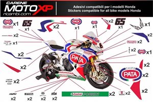 Kit adesivi compatibile con Honda Cbr 1000 RR 2006 - 2007 - MXPKAD9288