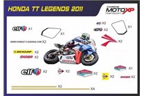 Kit de pegatinas compatible con Honda Cbr 600 RR 2007 - 2008 - MXPKAD8999