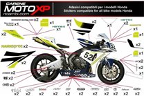 Kit de pegatinas compatible con Honda Cbr 600 RR 2003 - 2004 - MXPKAD8899
