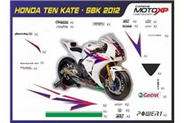 Kit de pegatinas compatible con Honda Cbr 600 F 2001 - 2006 - MXPKAD8777