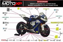 Kit de pegatinas compatible con Honda Cbr 600 F 2001 - 2006 - MXPKAD8776