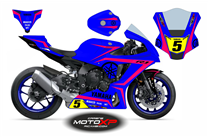 Painted Race Fairings Yamaha R1 2015 - 2019 - MXPCRV16308