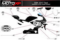 Kit Autocollants compatible avec Yamaha R1 2020 - 2022 - MXPKAD12562