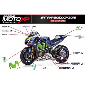 Kit Autocollants compatible avec Yamaha R1 2020 - 2022 - MXPKAD12578