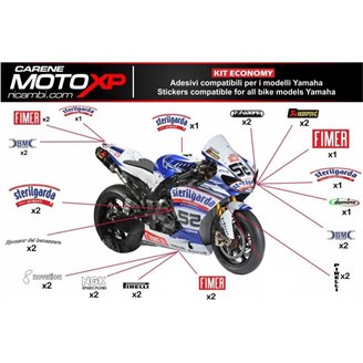 Kit adesivi compatibile con Yamaha R1 2020 - 2022 - MXPKAD12546