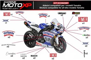 Aufkleber Satz kompatibel mit Yamaha R1 2020 - 2022 - MXPKAD12546
