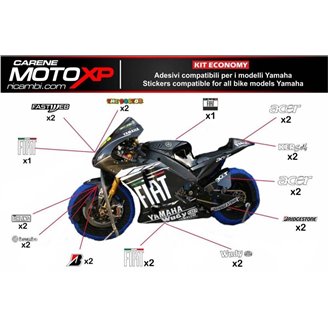 Kit Autocollants compatible avec Yamaha R1 2009 - 2014 - MXPKAD11253