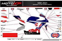 Aufkleber Satz kompatibel mit Yamaha R1 2007 - 2008 - MXPKAD11172