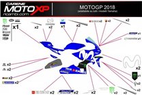 Kit de pegatinas compatible con Yamaha R1 2007 - 2008 - MXPKAD11154